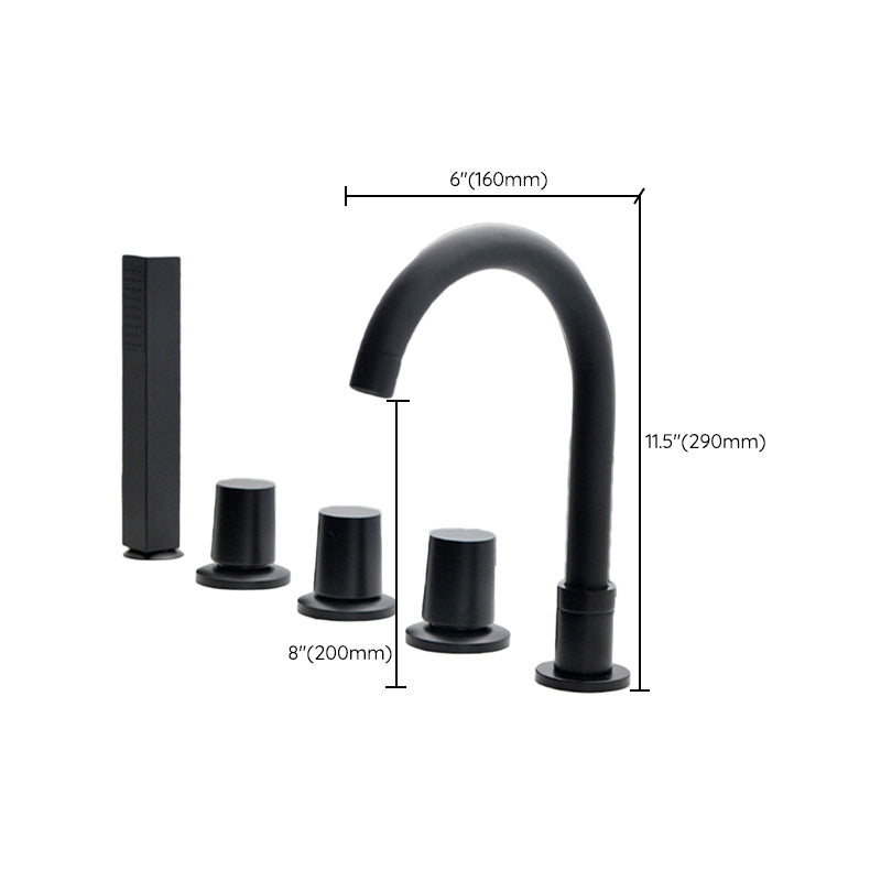 Avtoit | Contemporary Style Bathroom Faucet Metal Deck Mounted Bathroom Faucet