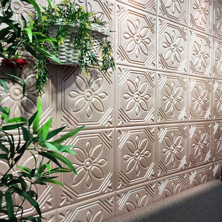 Avtoit | Modern Wall Panel Floral 3D Print Peel and Stick Waterproof Wall Panels