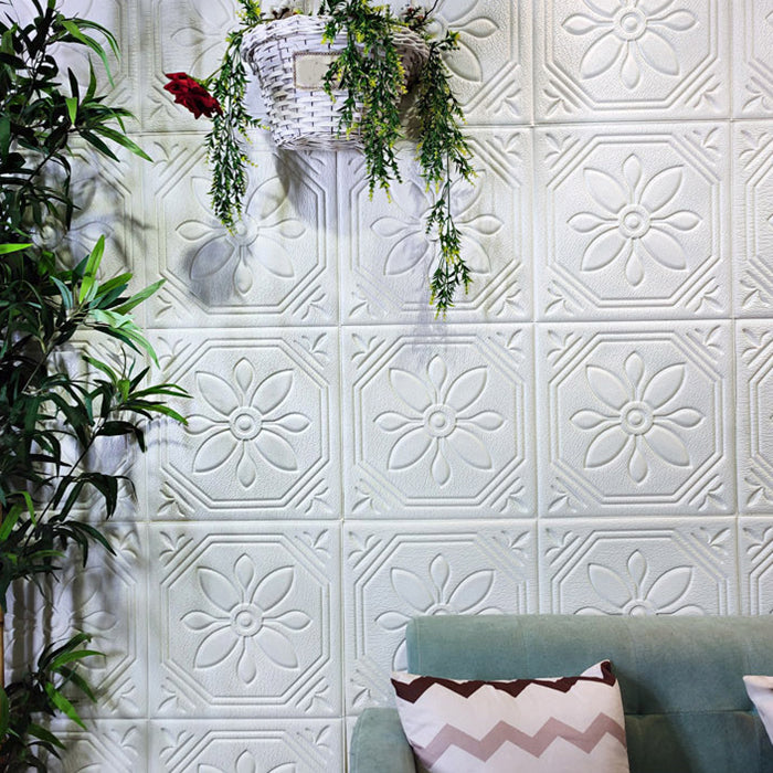 Avtoit | Modern Wall Panel Floral 3D Print Peel and Stick Waterproof Wall Panels