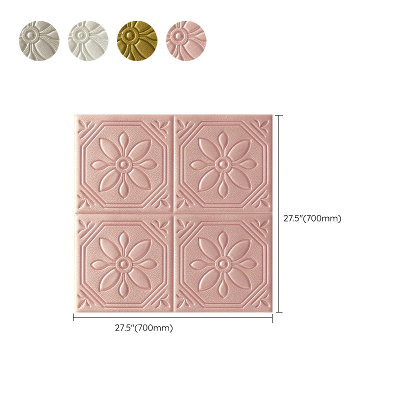 Avtoit | Modern Wall Panel Floral 3D Print Peel and Stick Waterproof Wall Panels