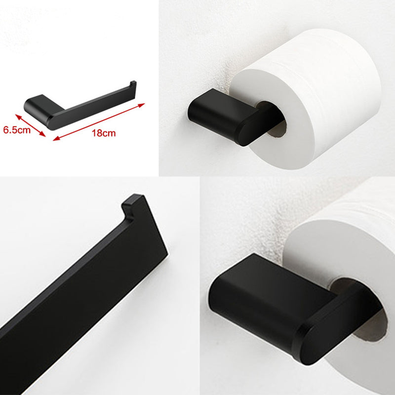 Avtoit | Contemporary bathroom accessory single piece or in set made of black metal