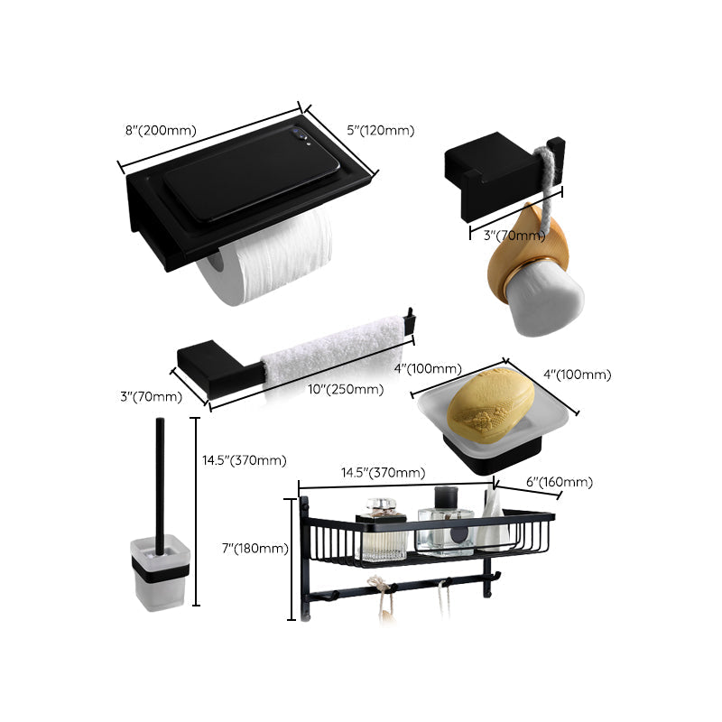 Avtoit | Contemporary Bathroom Accessories As Individual Item Or As Set in Black