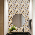 Avtoit | Plastic Peel & Stick Mosaic Tiles Mosaic Wallpaper with Square Shape
