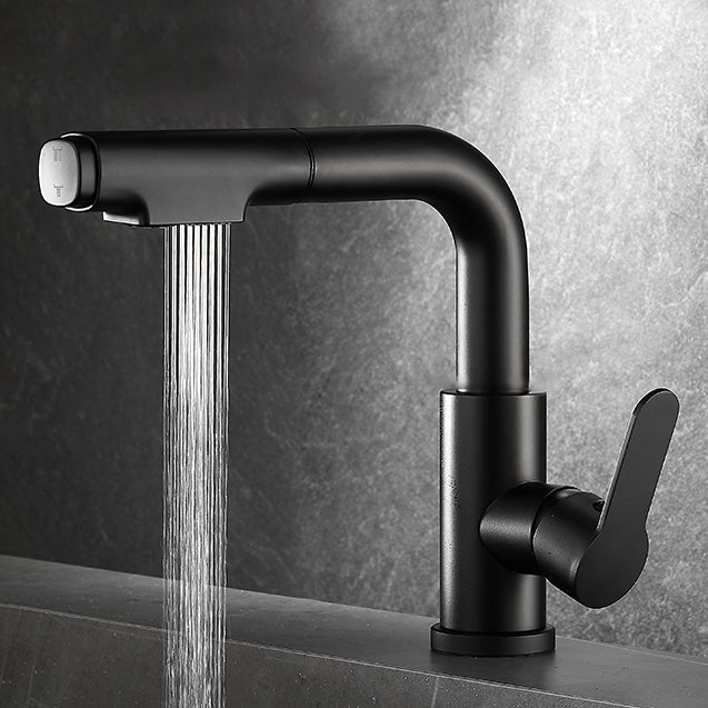 Avtoit | Modern Sink Faucet Pull-Down Lever Handle Brass Faucet Bathroom
