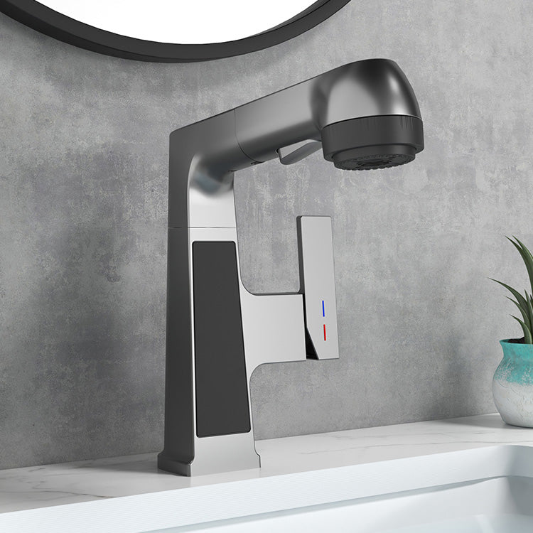 Avtoit | Modern Sink Faucet Pull-Down Lever Handle Brass Faucet Bathroom