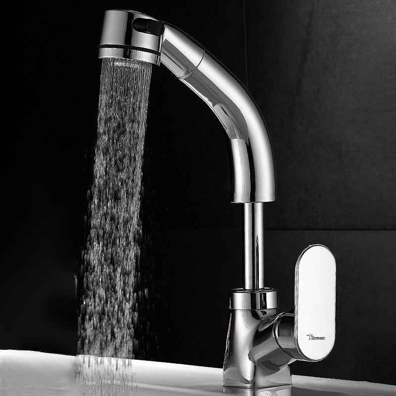 Avtoit | Modern Sink Faucet Pull-Down Lever Handle Brass Faucet Bathroom
