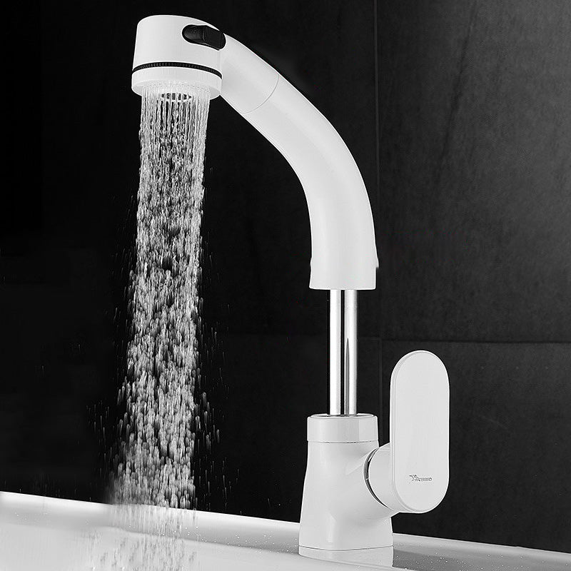 Avtoit | Modern Sink Faucet Pull-Down Lever Handle Brass Faucet Bathroom