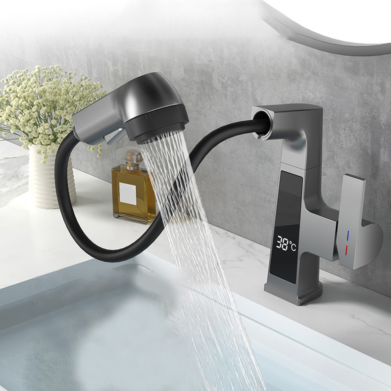 Avtoit | Modern Sink Faucet Pull-Down Lever Handle Brass Faucet Bathroom