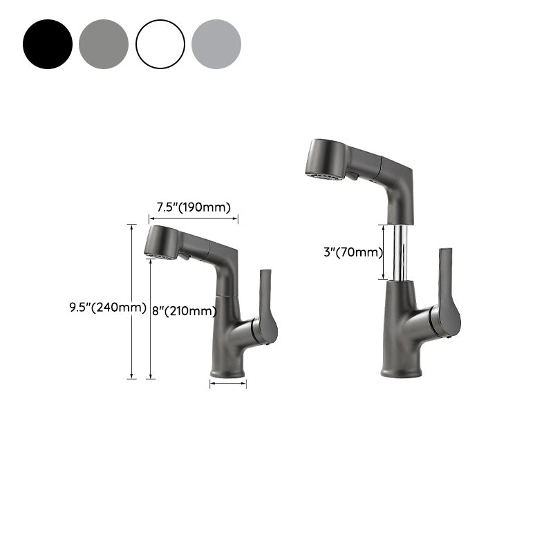 Avtoit | Modern Sink Faucet Pull-Down Lever Handle Brass Faucet Bathroom