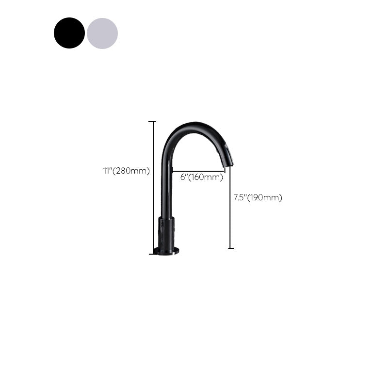 Avtoit | Contemporary Bathroom Faucet Deck Mount Copper Low Arc Swivel Roman Bathtub Faucet Set