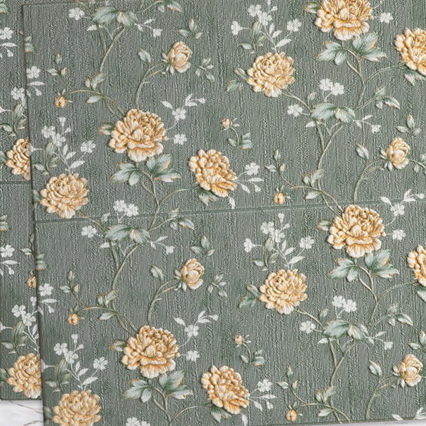 Avtoit | Modern Wall Panel 3D Floral Print Peel and Stick Waterproof Wall Covering