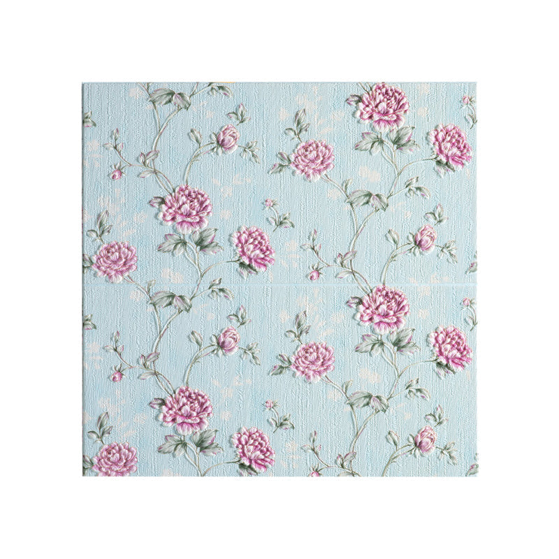 Avtoit | Modern Wall Panel 3D Floral Print Peel and Stick Waterproof Wall Covering