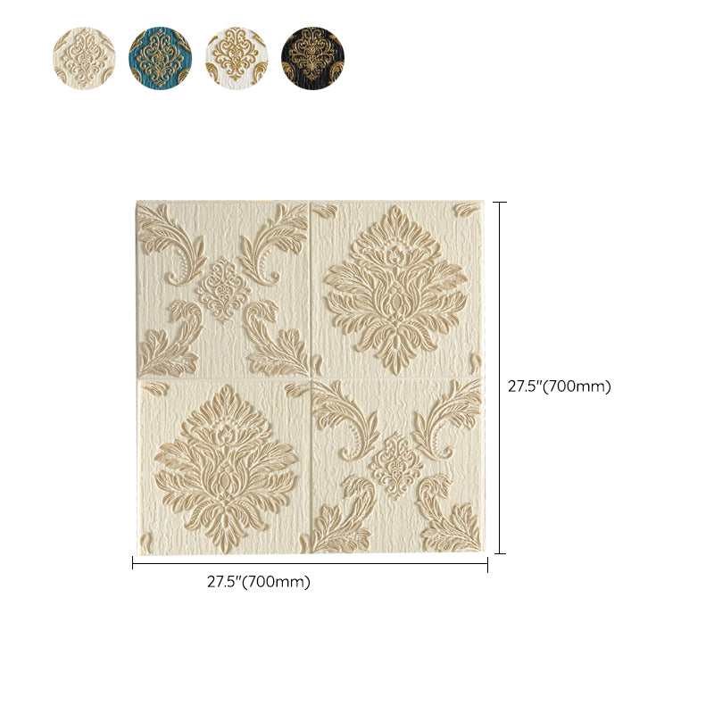 Avtoit | Modern Wall Panel 3D Floral Print Peel and Stick Waterproof Wall Covering