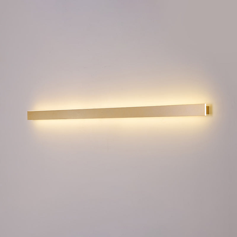 Avtoit | Simple linear wall lamp metal LED staircase wall light in gold, white/warm/natural light