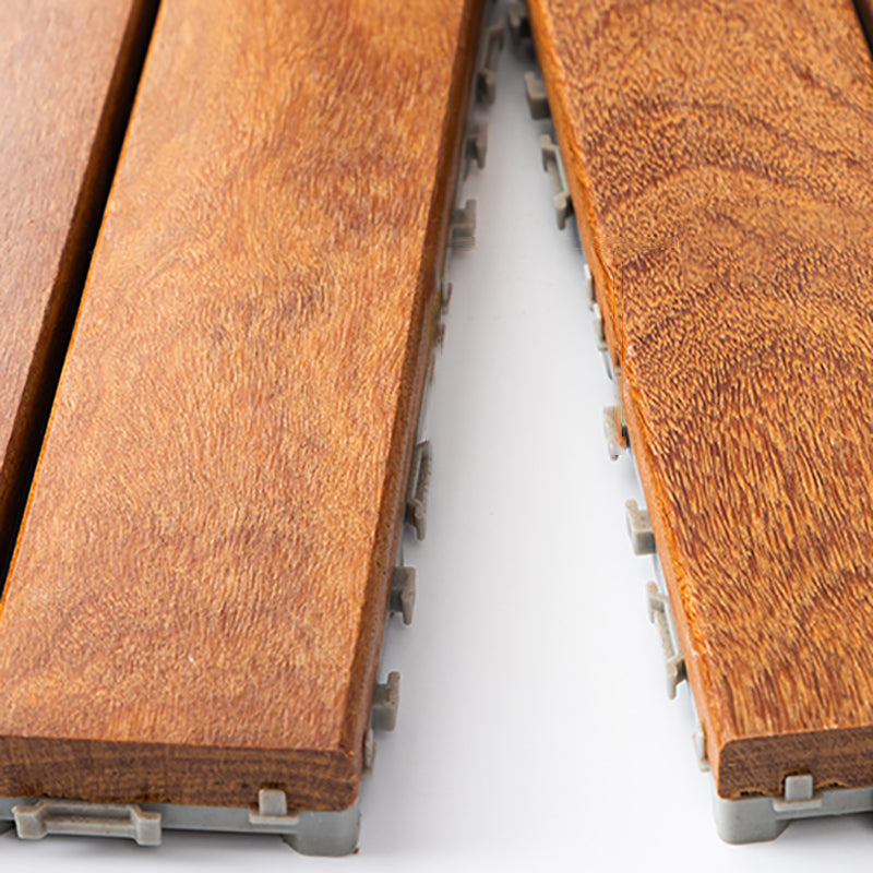 Avtoit | 4-Slat Wood Deck/Patio Floor Tiles Interlocking Installation Floor Tiles