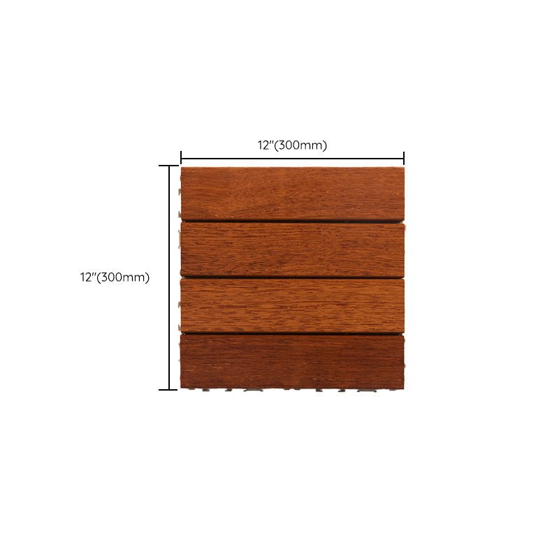 Avtoit | 4-Slat Wood Deck/Patio Floor Tiles Interlocking Installation Floor Tiles