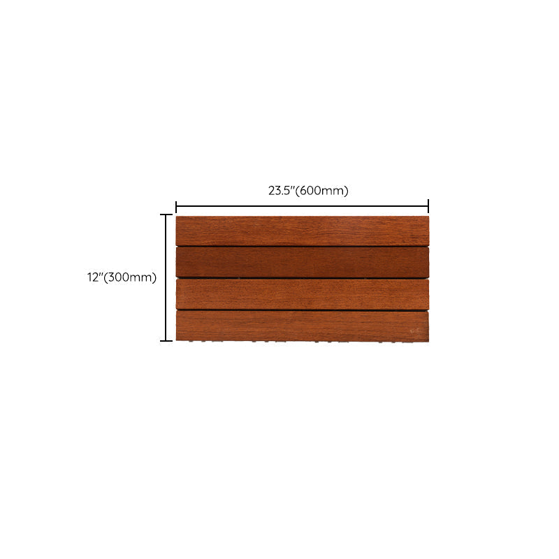 Avtoit | 4-Slat Wood Deck/Patio Floor Tiles Interlocking Installation Floor Tiles
