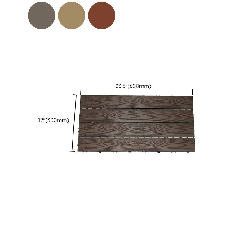 Avtoit | 12" X 24" Deck/Pavement Floor Tiles 4-Slat Decking Tiles