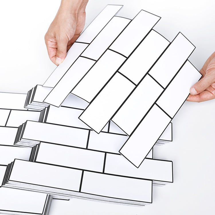 Avtoit | Plastic Peel & Stick Subway Tiles Contemporary Waterproof Peel & Stick Subway Tiles