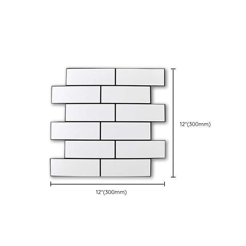 Avtoit | Plastic Peel & Stick Subway Tiles Contemporary Waterproof Peel & Stick Subway Tiles