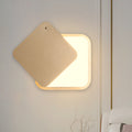Avtoit | Gold Finish Square Wall Lighting Modernism LED Metal Wall Lamp with Rotatable Design