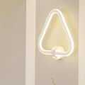 Avtoit | White Triangle Frame Wall Mount Light Modernism LED Acrylic Wall Lamp Wall Light for Balcony