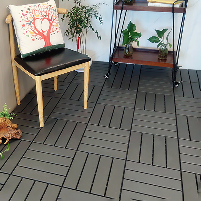 Avtoit | 4-Slat 12" X 12" PVC Floor Tiles Connection Installation Floor Tiles