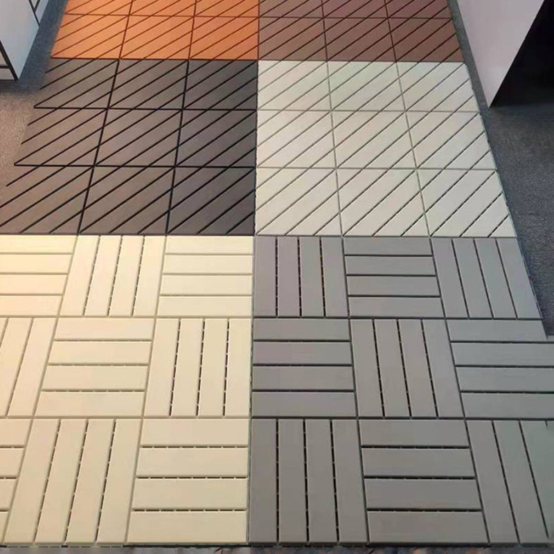 Avtoit | 4-Slat 12" X 12" PVC Floor Tiles Connection Installation Floor Tiles