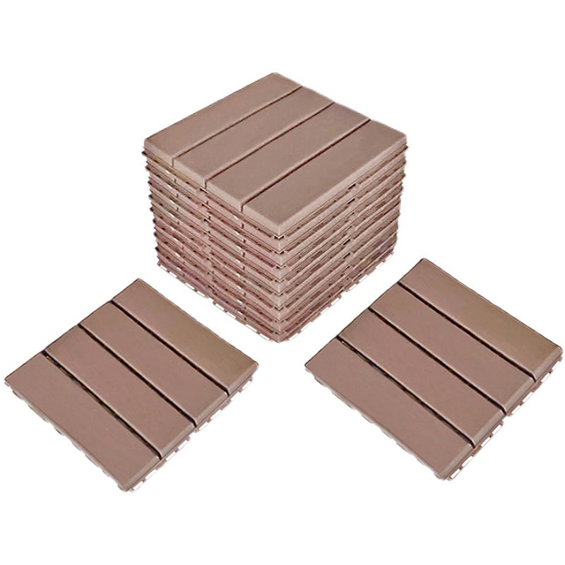 Avtoit | 4-Slat 12" X 12" PVC Floor Tiles Connection Installation Floor Tiles