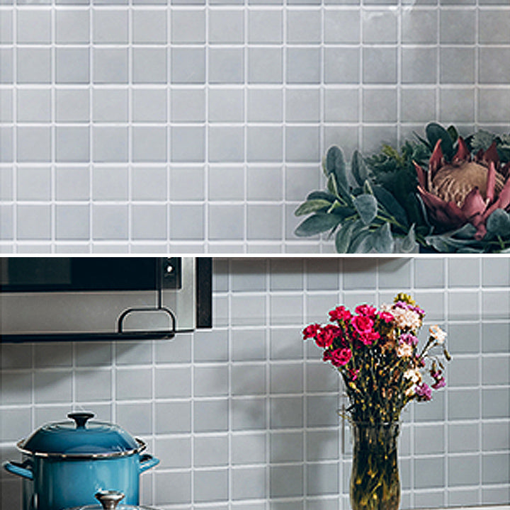 Avtoit | White Mosaic Peel & Stick Tile Waterproof Kitchen Backsplash Wallpaper
