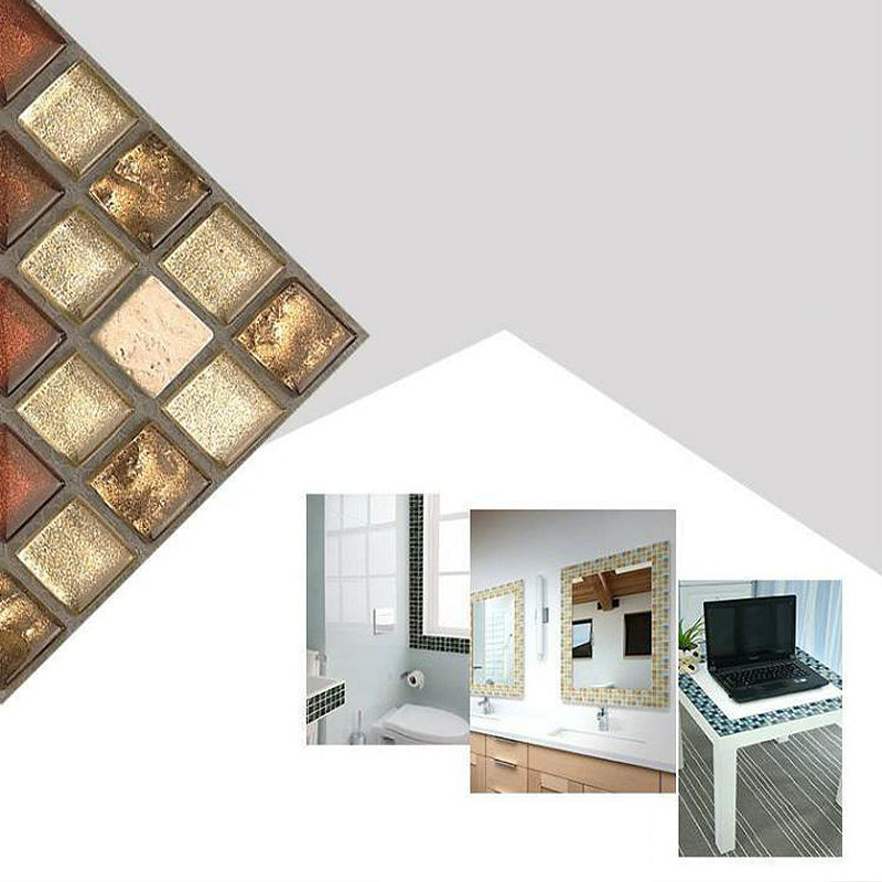 Avtoit | Square Mosaic Peel & Stick Tiles Waterproof Kitchen Splashback Tiles
