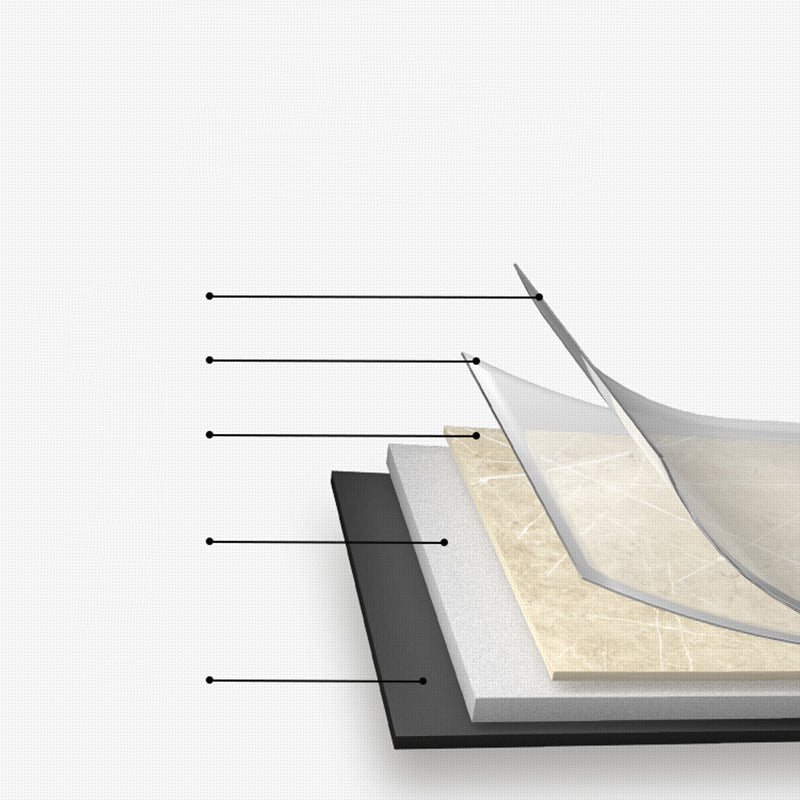 Avtoit | Peel and Stick PVC Flooring Smooth Wood Look Effect Slip Resistant Vinyl Floors