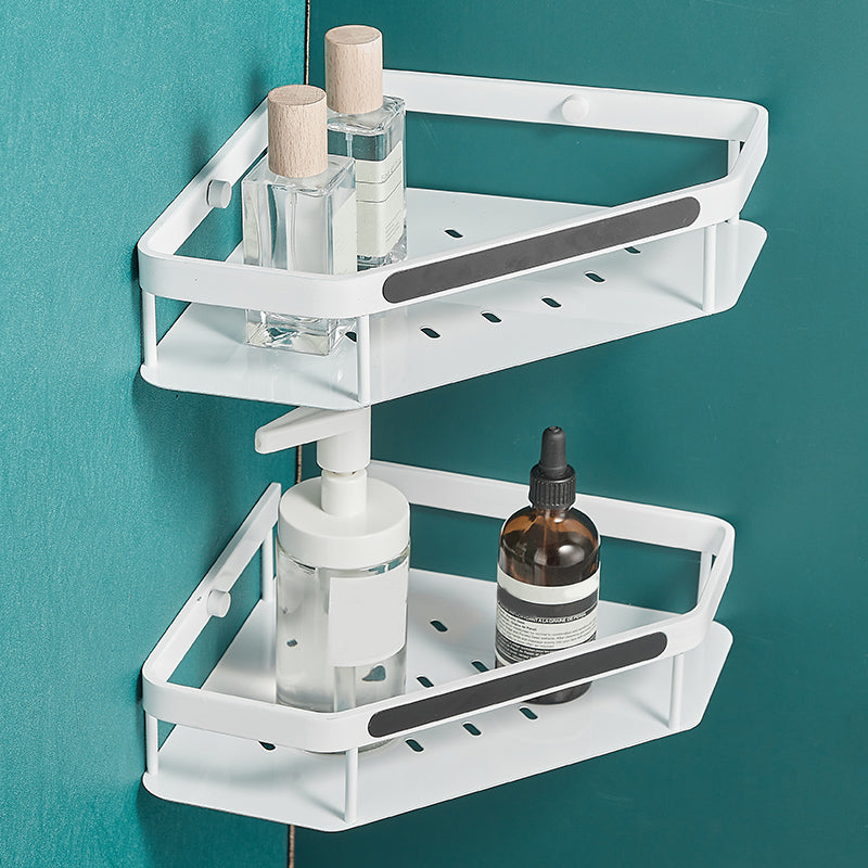 Avtoit | Matt white 3-piece modern bathroom accessory set, bathroom shelf