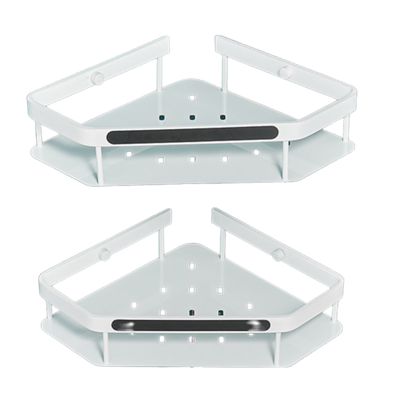 Avtoit | Matt white 3-piece modern bathroom accessory set, bathroom shelf