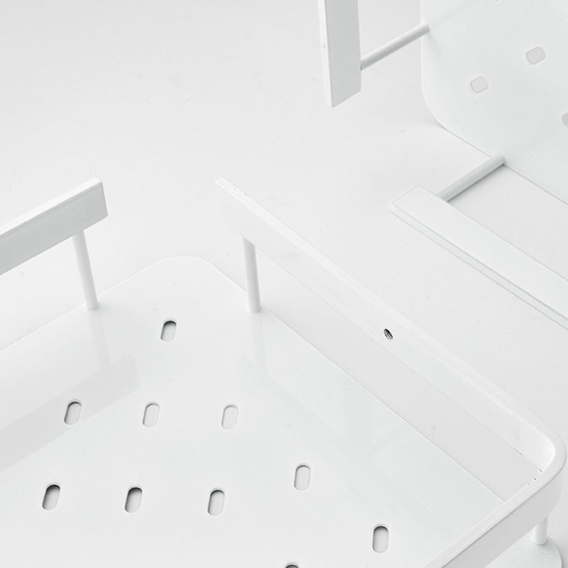 Avtoit | Matt white 3-piece modern bathroom accessory set, bathroom shelf