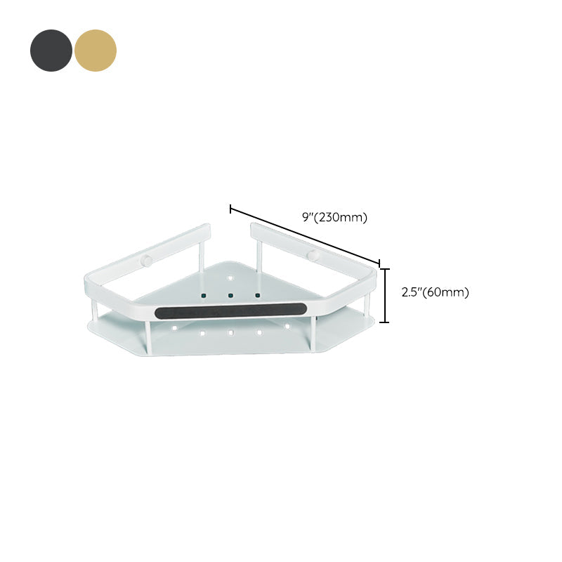 Avtoit | Matt white 3-piece modern bathroom accessory set, bathroom shelf