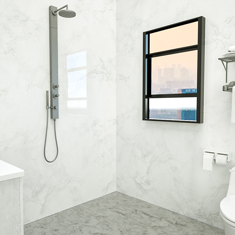 Avtoit | Marbleing Water-repellent Tile PVC Single Peel and Stick Tile for Bathroom Back Wall