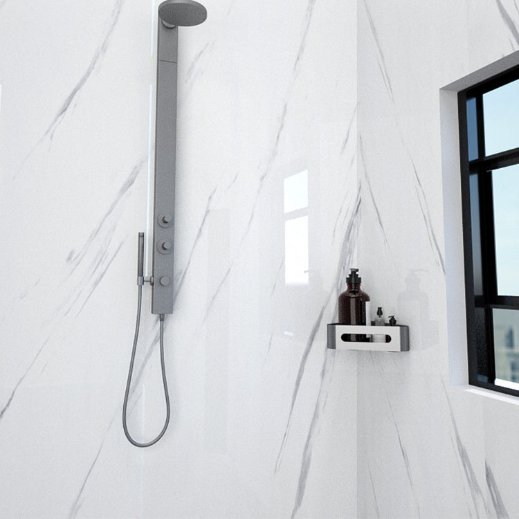 Avtoit | Marbleing Water-repellent Tile PVC Single Peel-and-stick Tile for Bathroom Back Wall