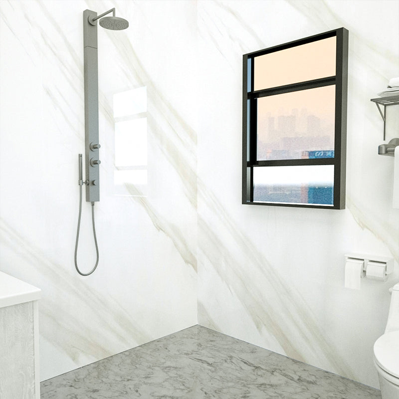 Avtoit | Marbleing Water-repellent Tile PVC Single Peel-and-stick Tile for Bathroom Back Wall