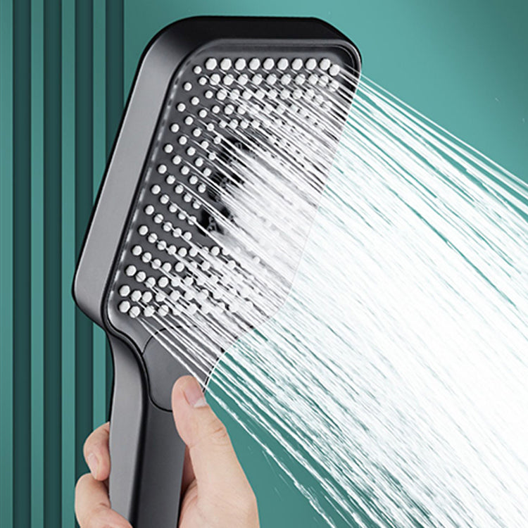 Avtoit | Modern Rectangular Hand Shower in Black 3 Spray Wall Mounted Hand Shower