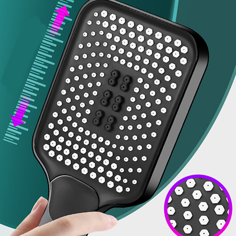 Avtoit | Modern Rectangular Hand Shower in Black 3 Spray Wall Mounted Hand Shower