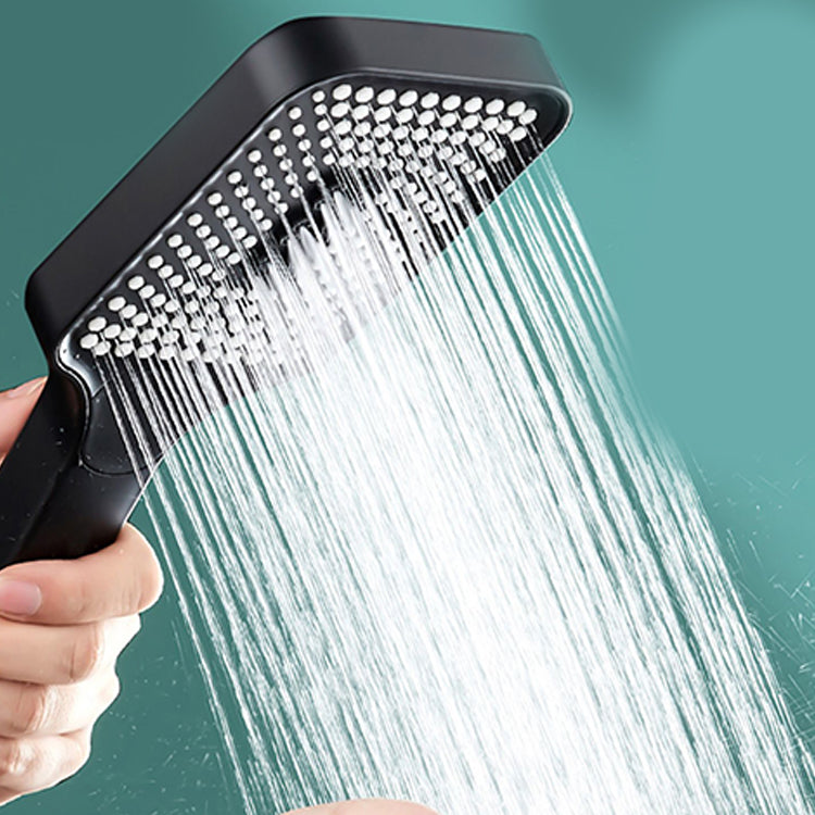 Avtoit | Modern Rectangular Hand Shower in Black 3 Spray Wall Mounted Hand Shower