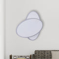 Avtoit | Modern LED Wall Lamp White/Black Finish Double Oval Wall Light with Acrylic Shade in Warm/White Light