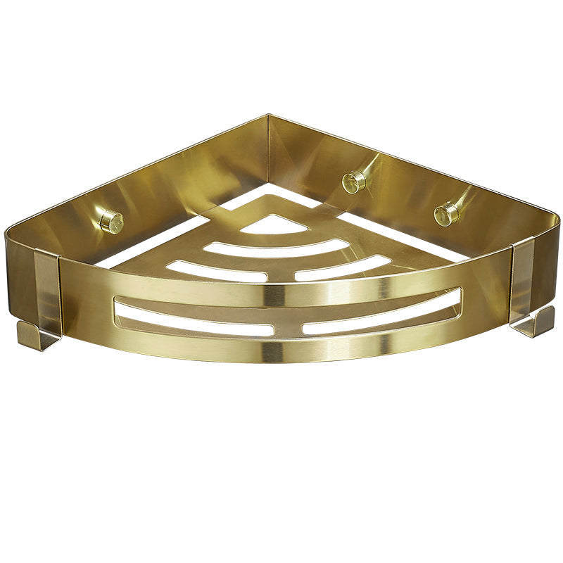 Avtoit | Modern Gold/Silver 3-piece Bathroom Accessory Set, Bath Shelf