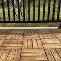 Avtoit | Outdoor composite decking tiles with snap-in stripe detail kit decking tiles