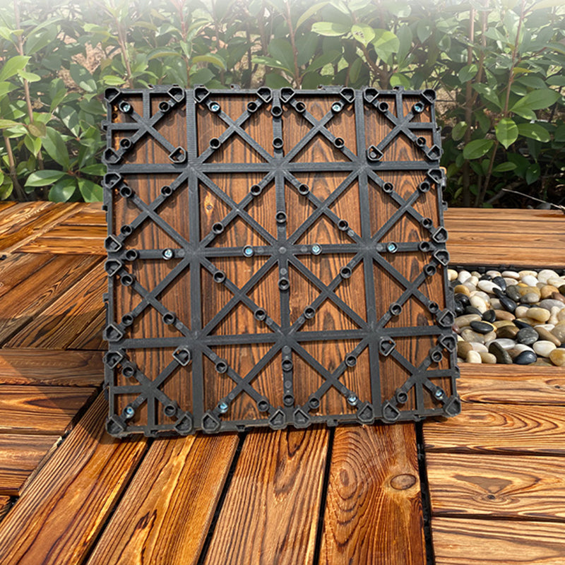 Avtoit | Outdoor composite decking tiles with snap-in stripe detail kit decking tiles