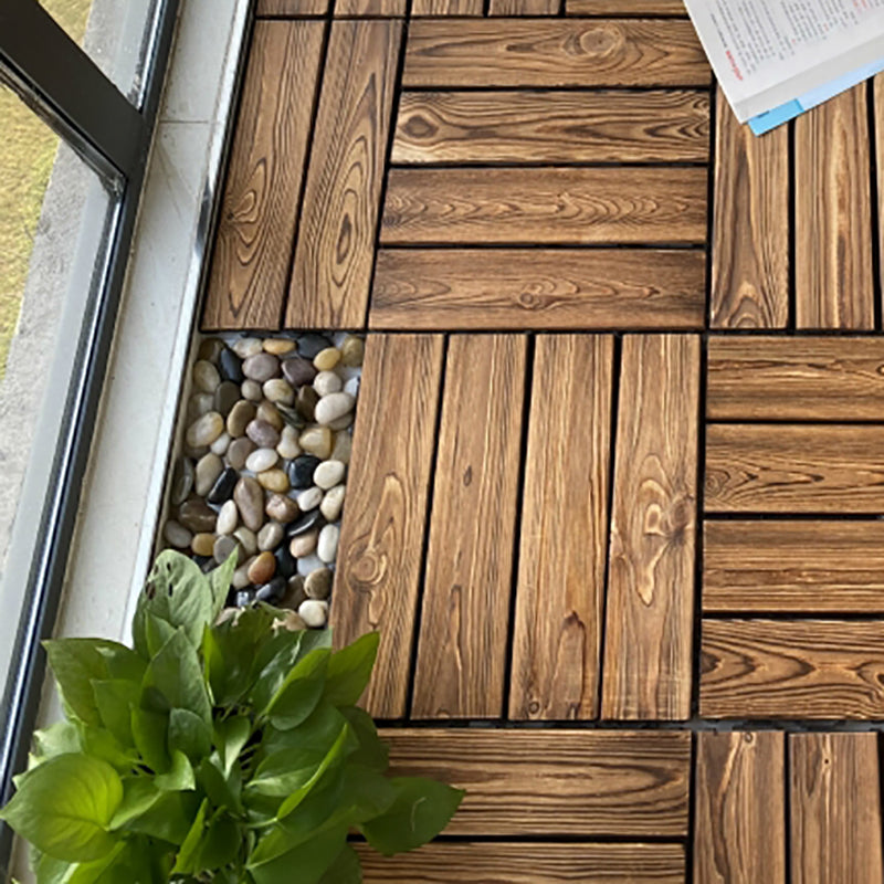 Avtoit | Outdoor composite decking tiles with snap-in stripe detail kit decking tiles