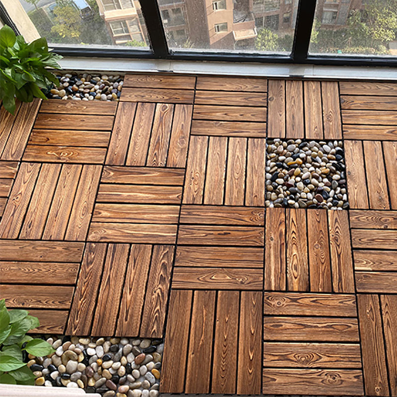 Avtoit | Outdoor composite decking tiles with snap-in stripe detail kit decking tiles
