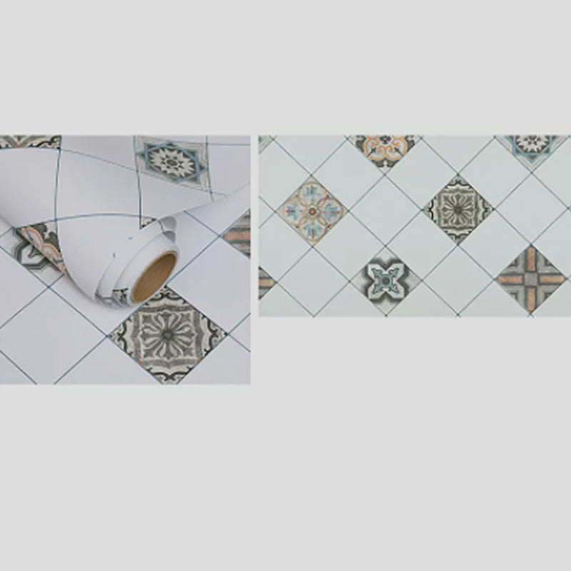 Avtoit | Grid Mosaic Peel & Stick Tile Scratch-resistant Wallpaper for Backsplash