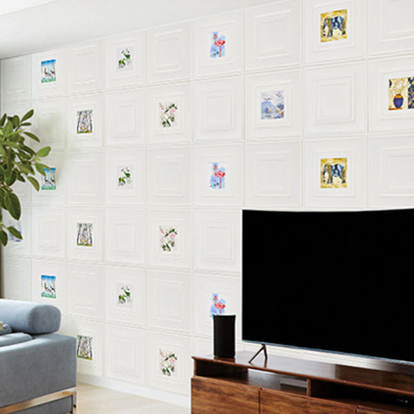 Avtoit | Modern Wall Panel Cartoon Print Peel and Stick Waterproof Wall Panel